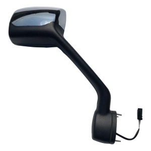 KWN-307-RS32 | Kenworth T680 Peterbilt Hood Mirror Black armChrome cover with Heating Passenger Side