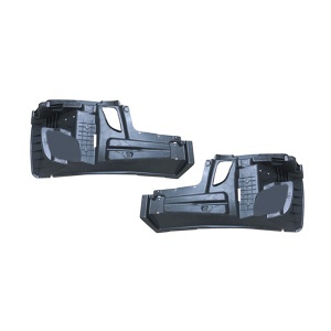 FRCA-1201-2B-R | Freightliner Cascadia 2018 & Newer Corner Bumper Reinf w/o Hole Black Passenger Sid