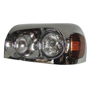 FRCE-0403-L | Freightliner Century HeadLight Chrome Driver Side