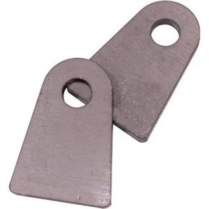 TR1134 | Pair - Shock Tabs, Weld On, Flat Mount