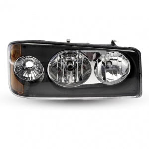 TRH610102BR | Passenger Side Black Halogen Headlight for Mack Granite Trucks