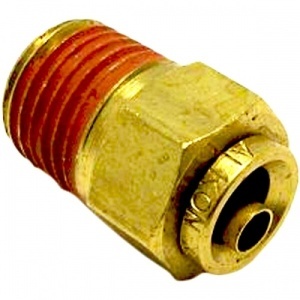 TR14SF14 | Push To Connect Brass Male Fitting Straight 1/4